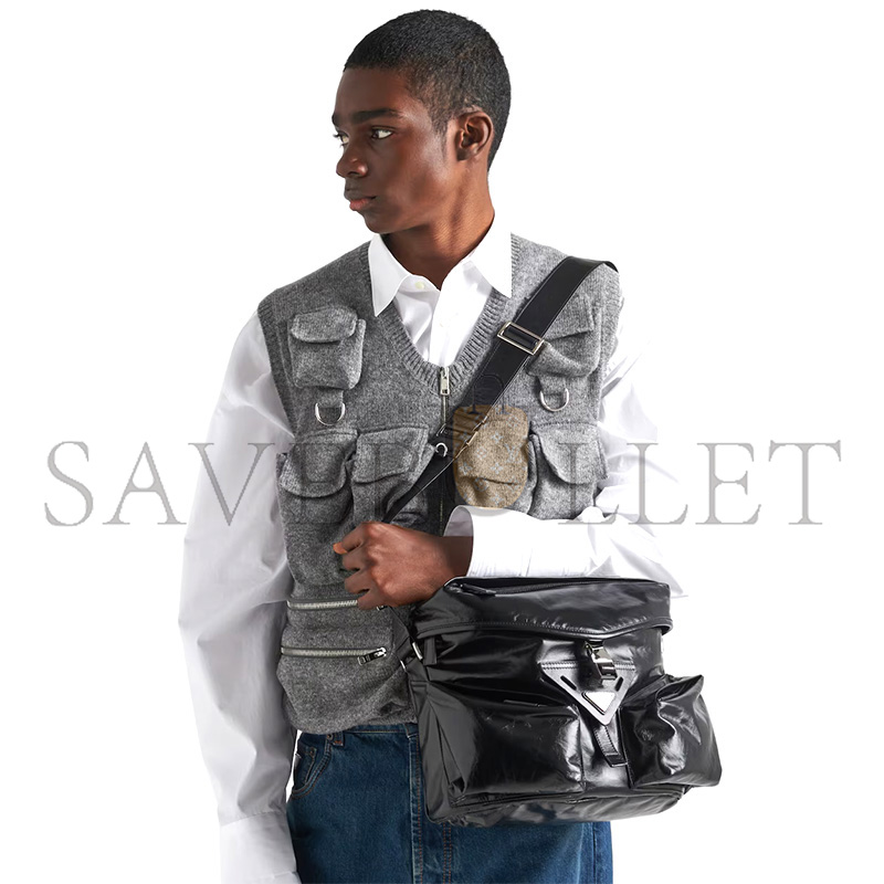 PRADA LEATHER SHOULDER BAG 2VD062 (29*23*15cm) PRADA LEATHER SHOULDER BAG 2VD062 (29*23*15cm)